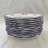 Dessert plates Sarreguemines Lancaster