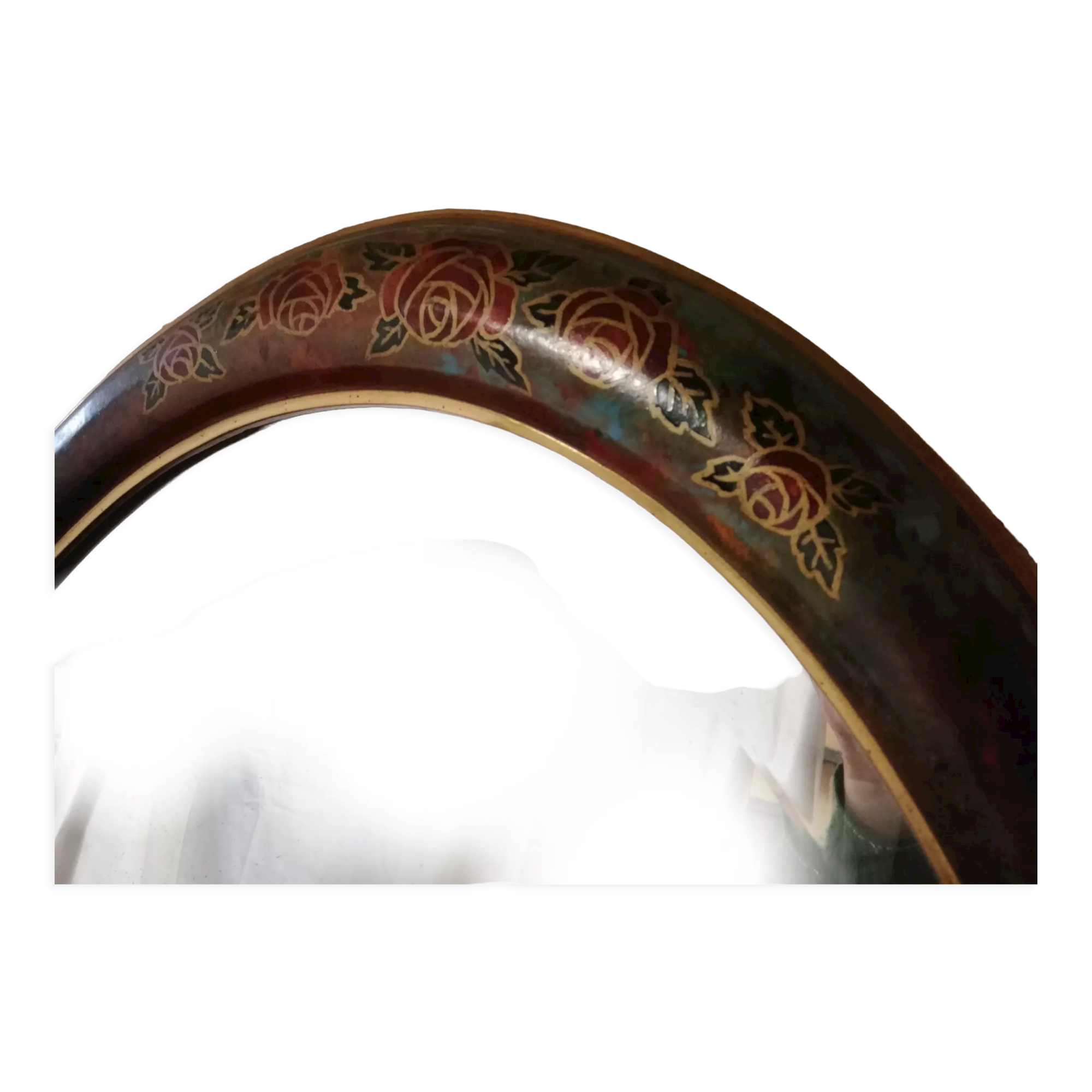 Vintage oval mirror, 93x62 cm