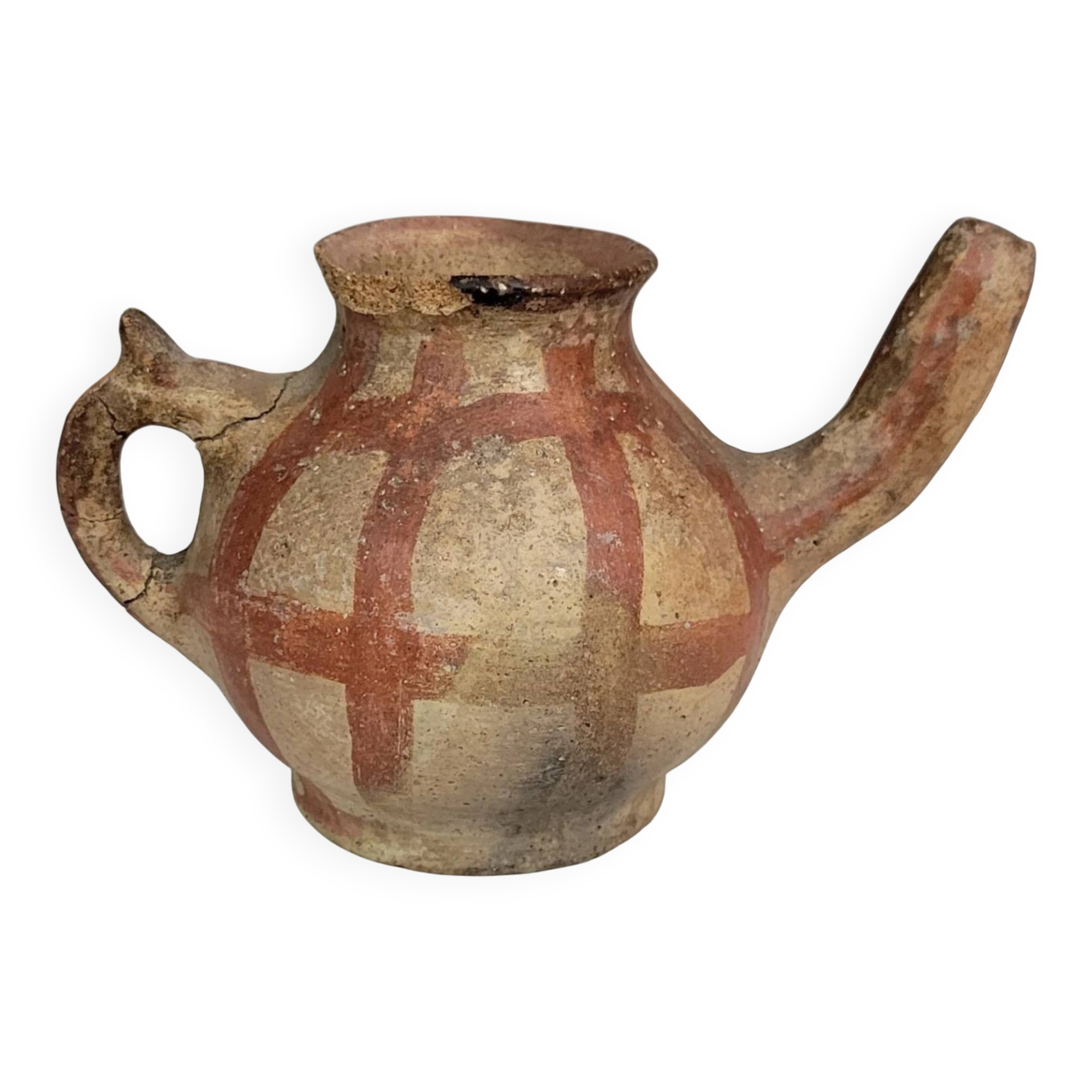 Traditional Kabyle/Berber terracotta pottery decorated with patterns (4)