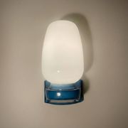 Vintage blue Tovi wall light Mid Century Modern/Space Age opaline scandi