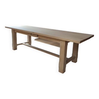 Large farm table 2.60m in solid oak