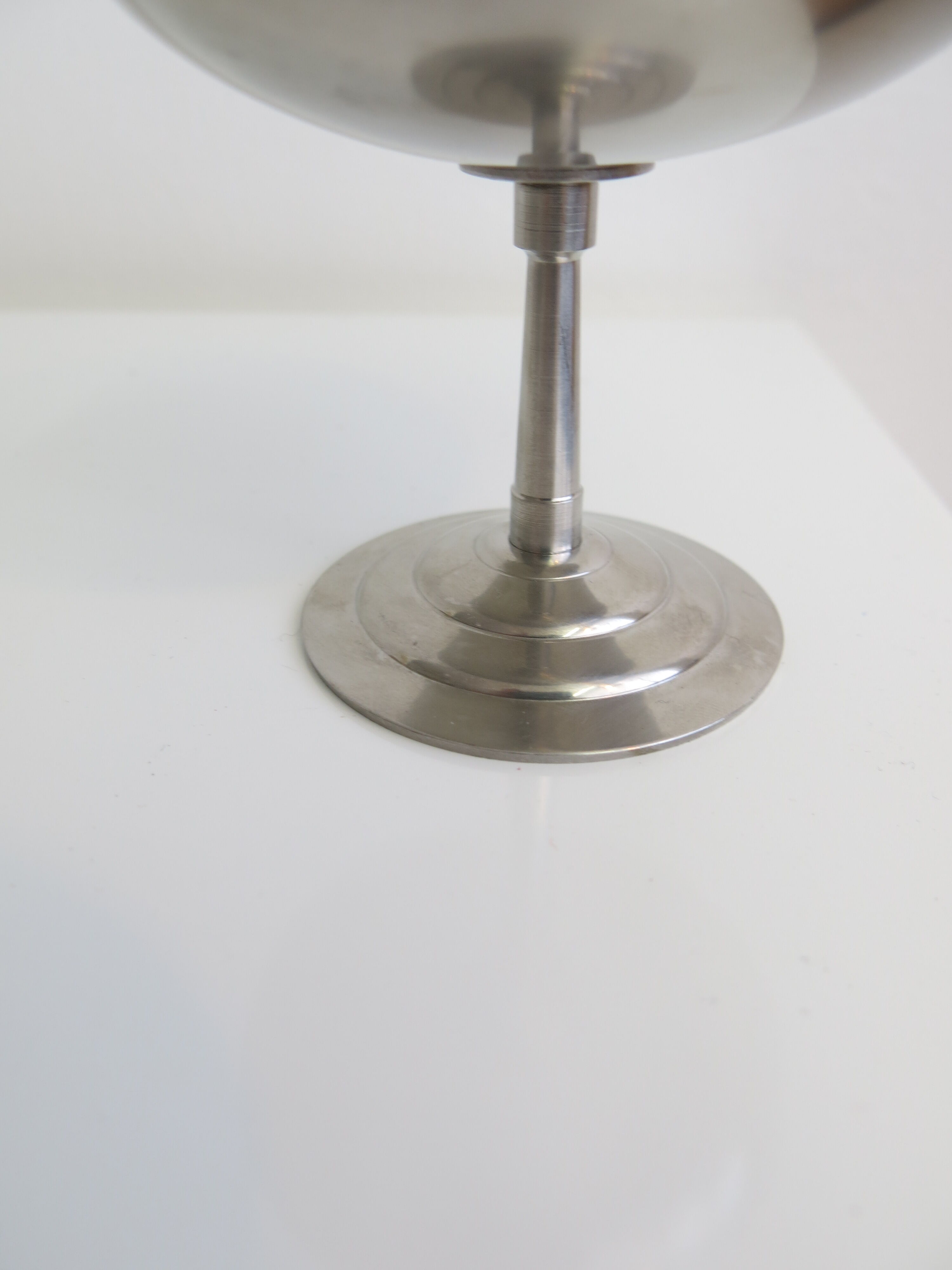 Set of six stainless steel ice cups by Letang Rémy