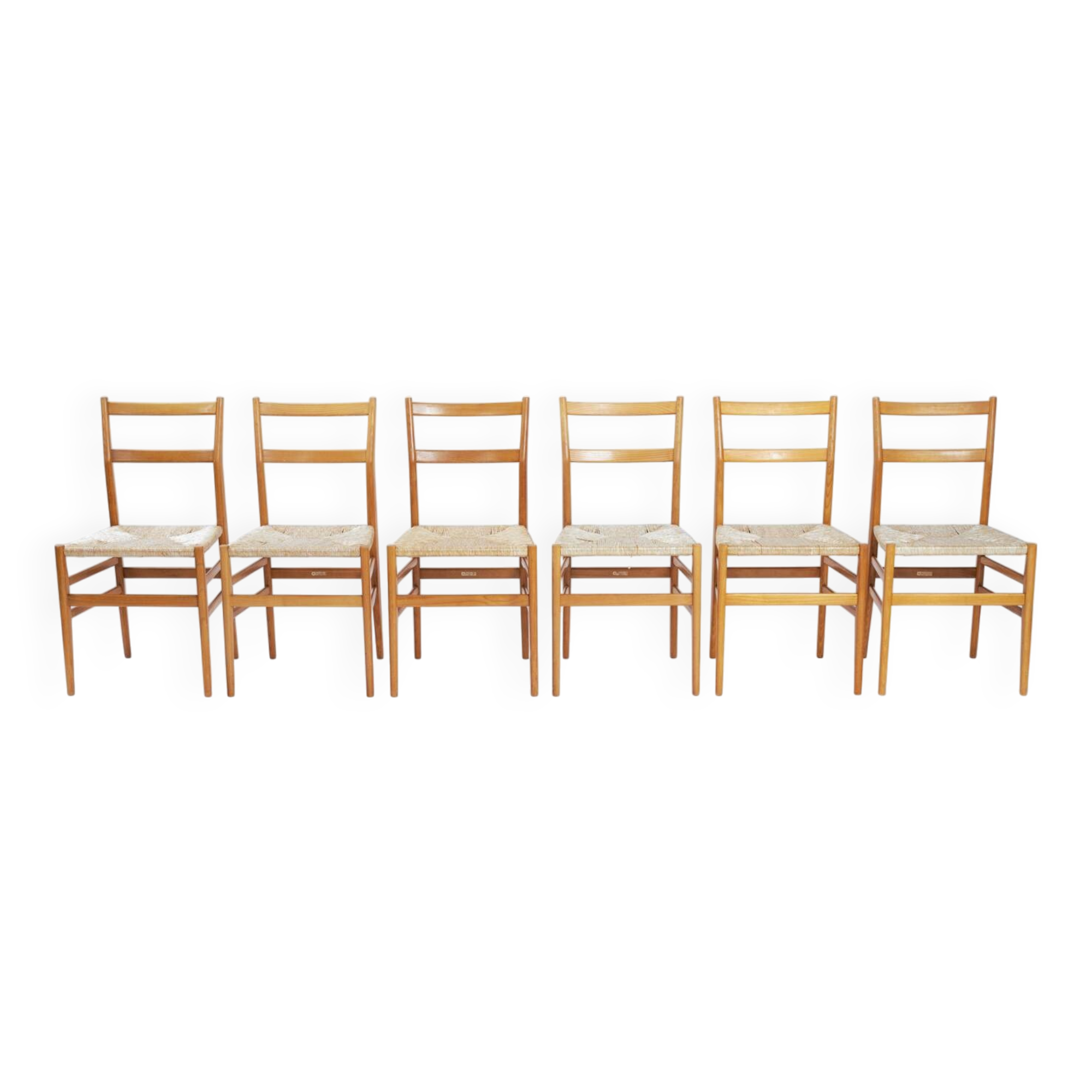 Chaises Gio Ponti Cassina Leggera, set de 6, Italie 1956