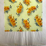 Original gouache on paper from Editions JEHLEM, floral decoration (yellow), twentieth century, Paris