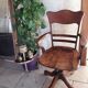 Oak American office chair