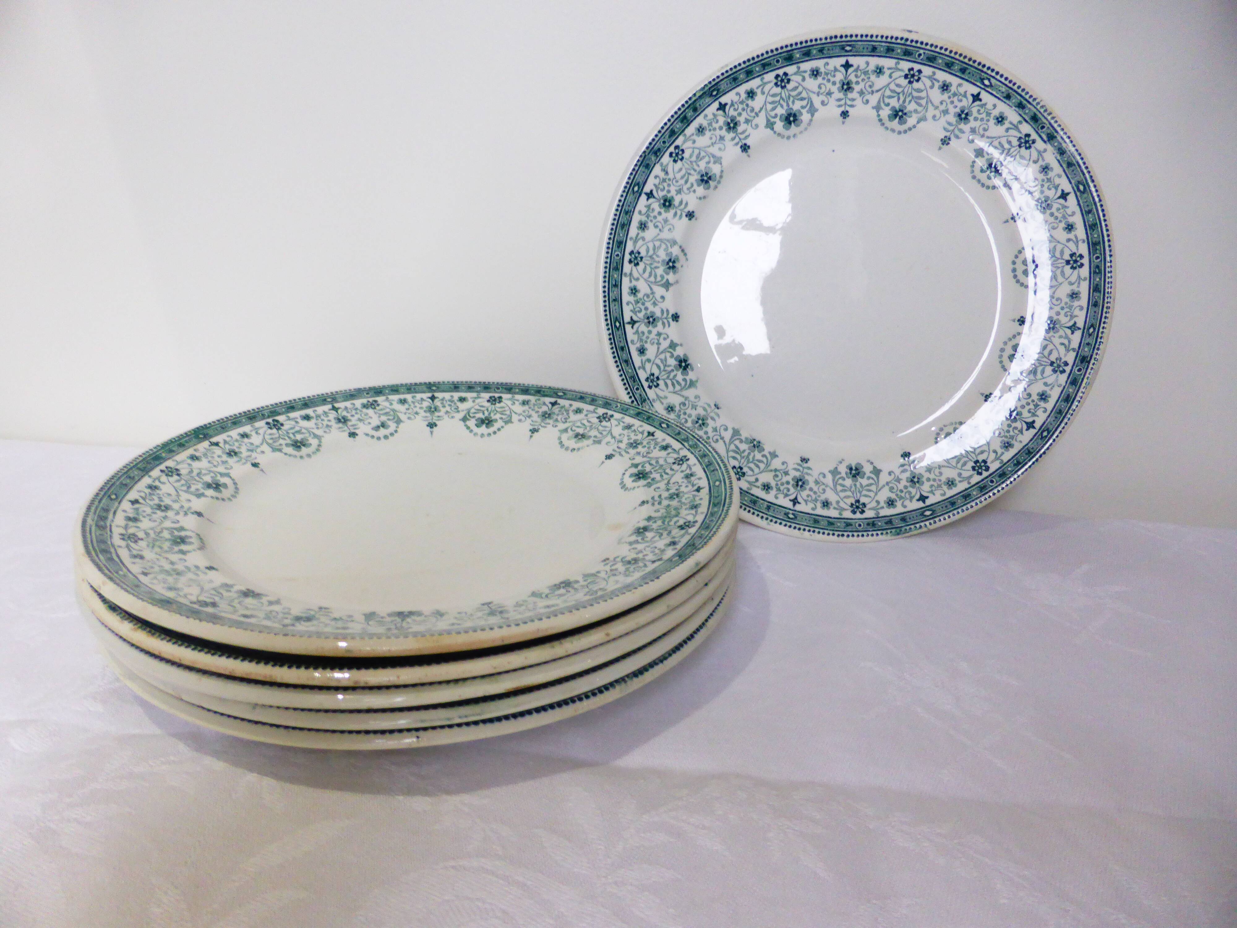Set of 6 dessert plates from the Moulin des Loups and Hamage model Marceau 211228