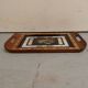 Vintage mahogany tray with inlay