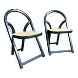 2 vintage Arca folding chairs by Gigi Sabadin for Crassevig