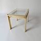nesting tables in gold metal and mirror vintage 1970s design