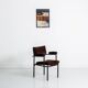 Lot de 4 fauteuils vintage avec une structure en métal