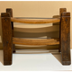 Antique fisherman's stool or wine and shoe rack, Dutch ca 1920