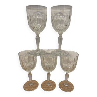 Set de 5 verres à vin