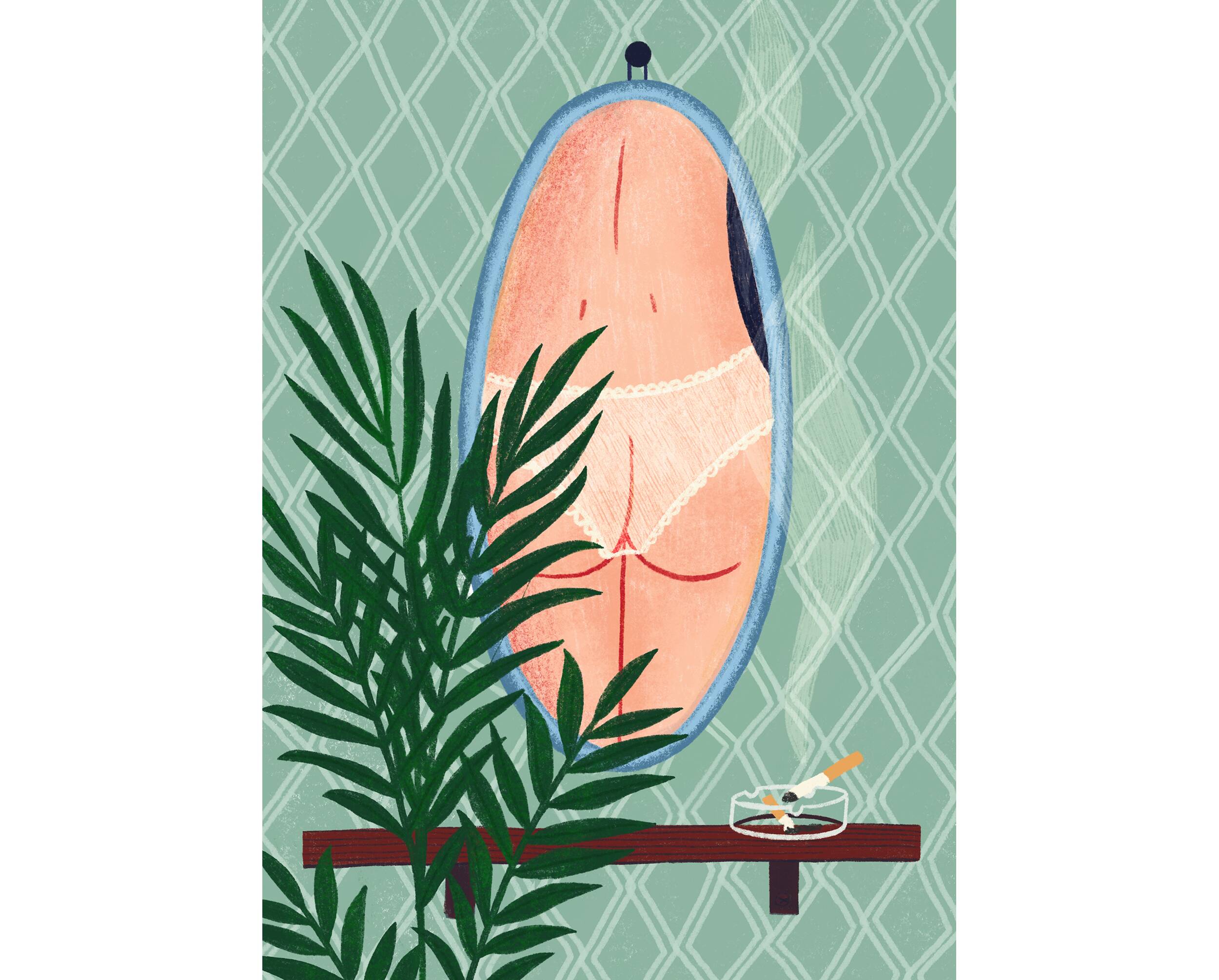 The panties - a4 illustration