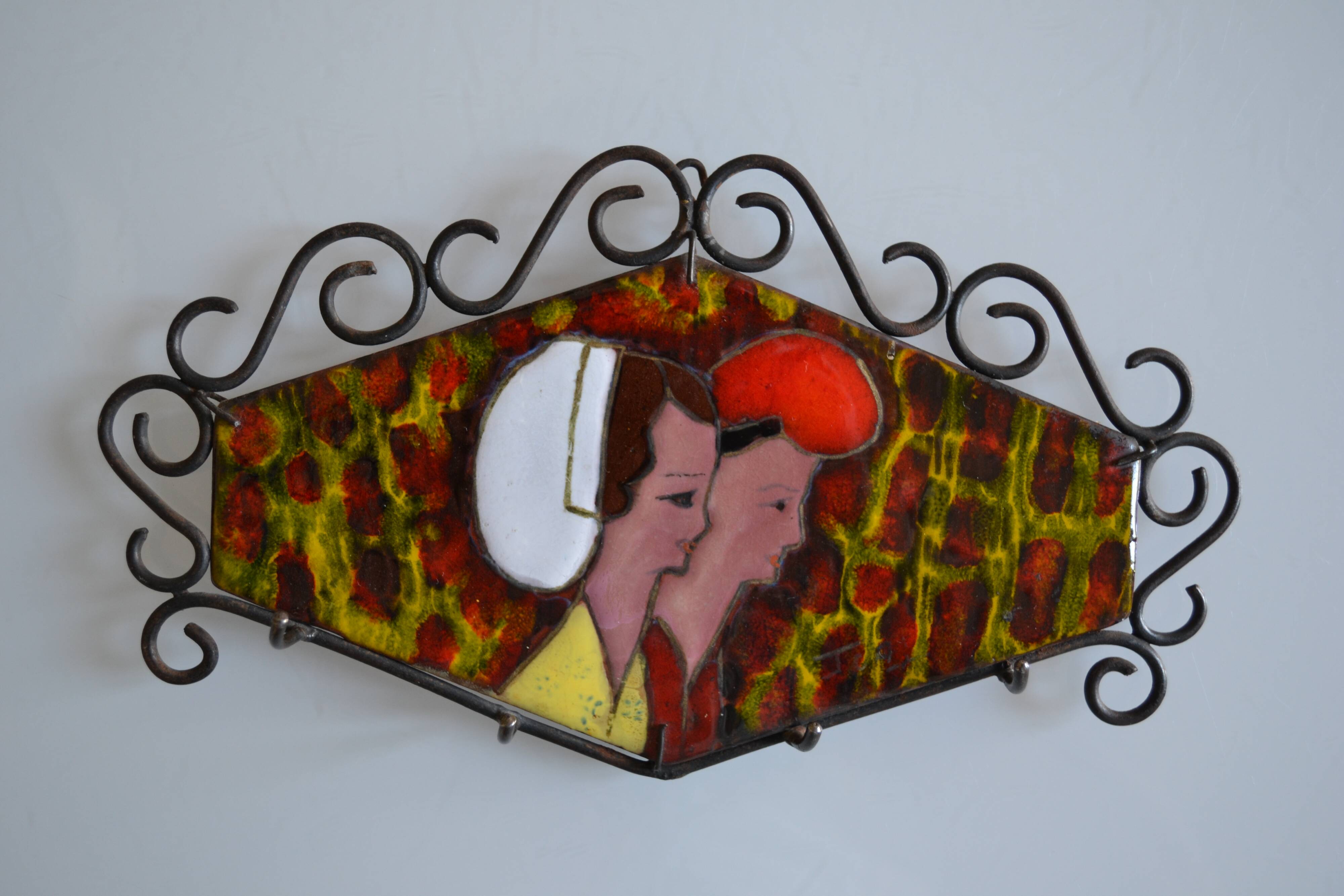 Porte cle mural vintage catalan