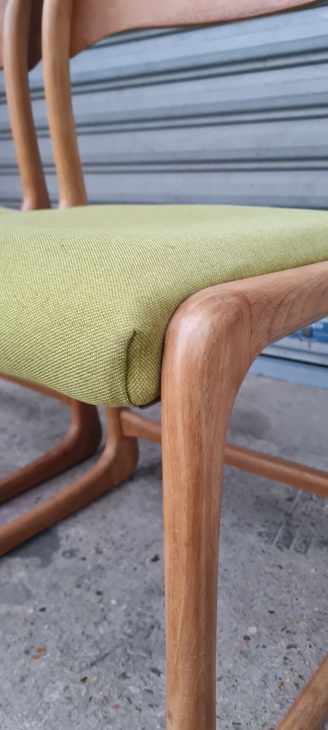 Pair of Baumann sled chairs