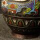 Pair of oriental metal vases from XXth century