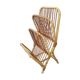 Vintage rattan magazine holder
