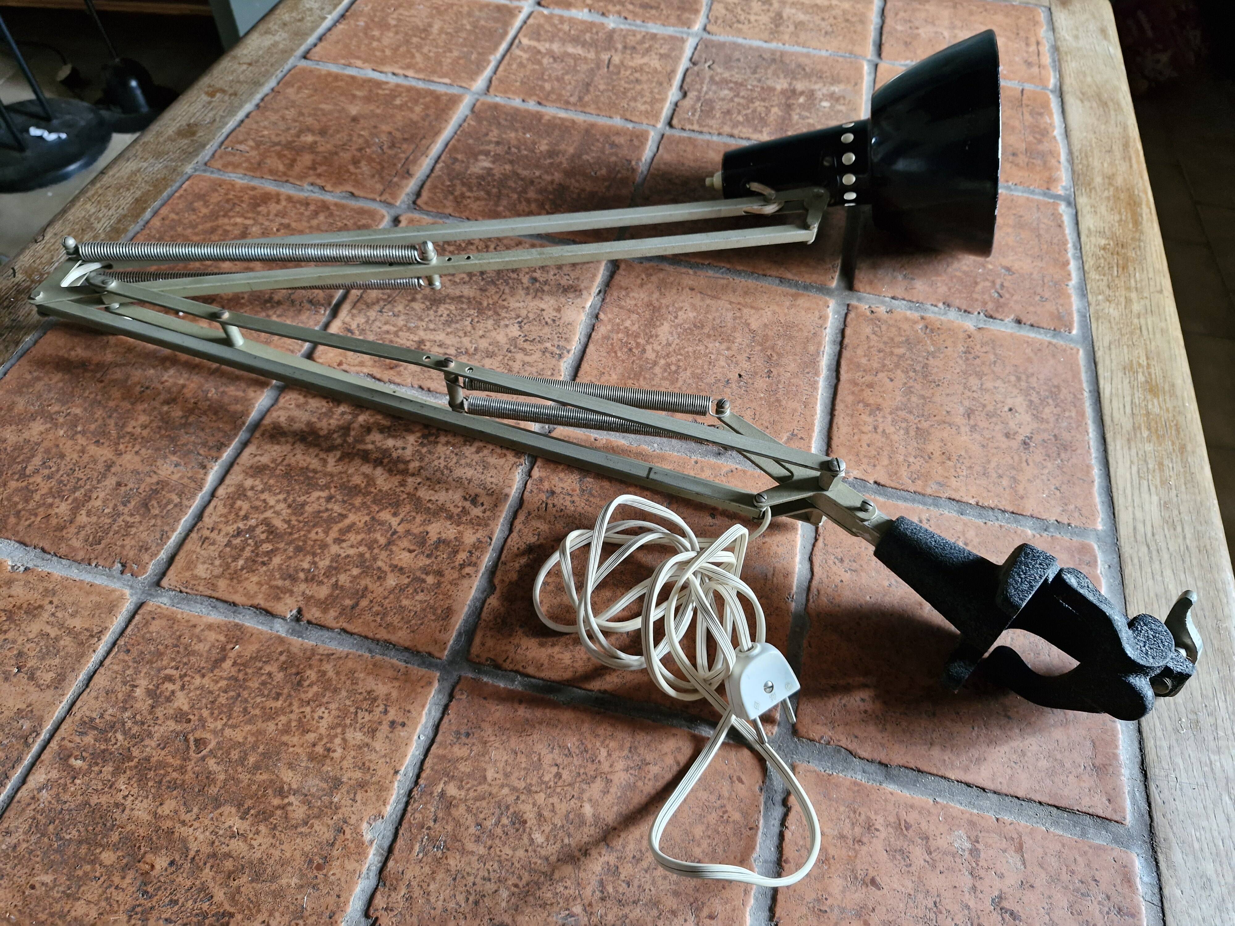Old architect's lamp B.A.G. Turgi Omnifix Pat No. 189254 - circa 1960