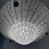 Art Deco chandelier in Clichy uraline glass