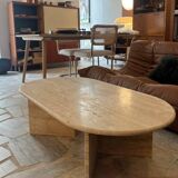 Oblong travertine coffee table oblong rectangular coffee table raw travertine