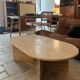 Oblong travertine coffee table oblong rectangular coffee table raw travertine