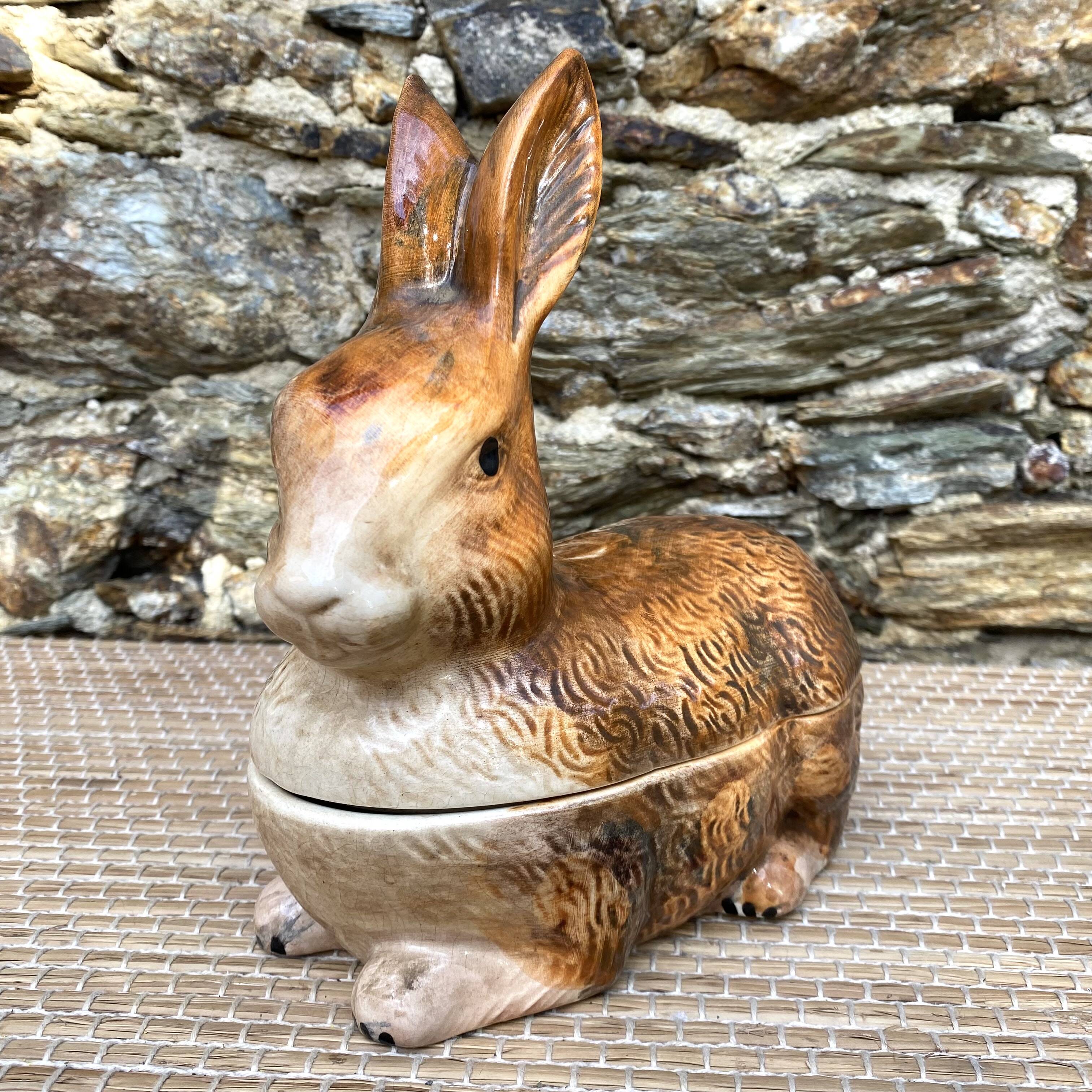 Ceramic rabbit, Caugant earthenware terrine