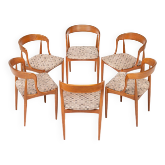 Ensemble de 6 chaises de salle à manger modèle 16 par Johannes Andersen pour Uldum Mobelfabrik, Danemark 1960