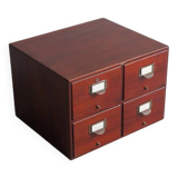 Industrial Mahogany Boat Drawer Cabinet / Locker