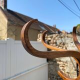 Baumann bistro style 1960s curved wood swivel parrot coat rack