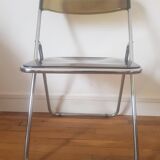 Metal and plexiglass folding chair