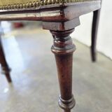 Set of 2 Victorian Balloon Back Chairs with Green Seats