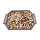 Gien earthen earthenware dish peony model