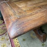 Solid oak monastery farm table