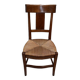 Chaise à langer paillée en merisier, époque directoire - 1ère partie du xixe
