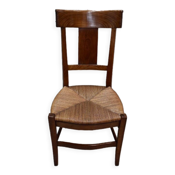 Cherry langer chair, directoire period - 1st part of the nineteenth century
