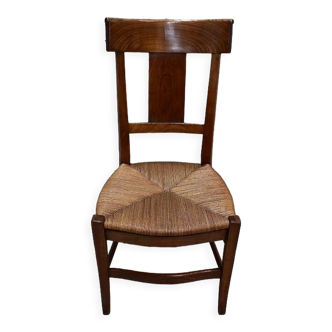 Cherry langer chair, directoire period - 1st part of the nineteenth century