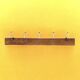 Vintage wooden wall coat rack - 5 hooks