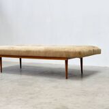1970's German wooden sofa / daybed