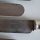 12 couteaux de table ancien metal argente monogramme