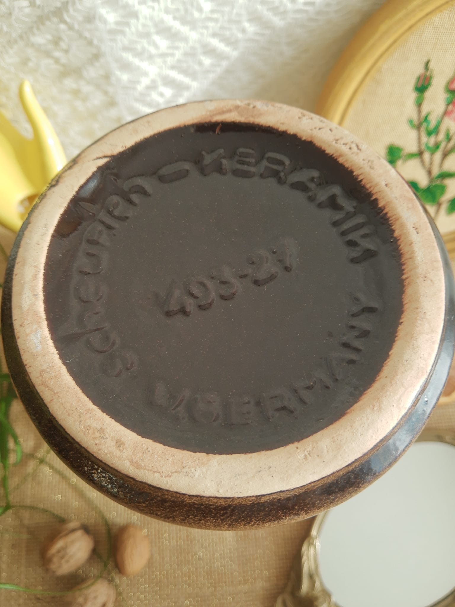 Ceramic vase Scheurich keramik 493-27 West Germany - vintage
