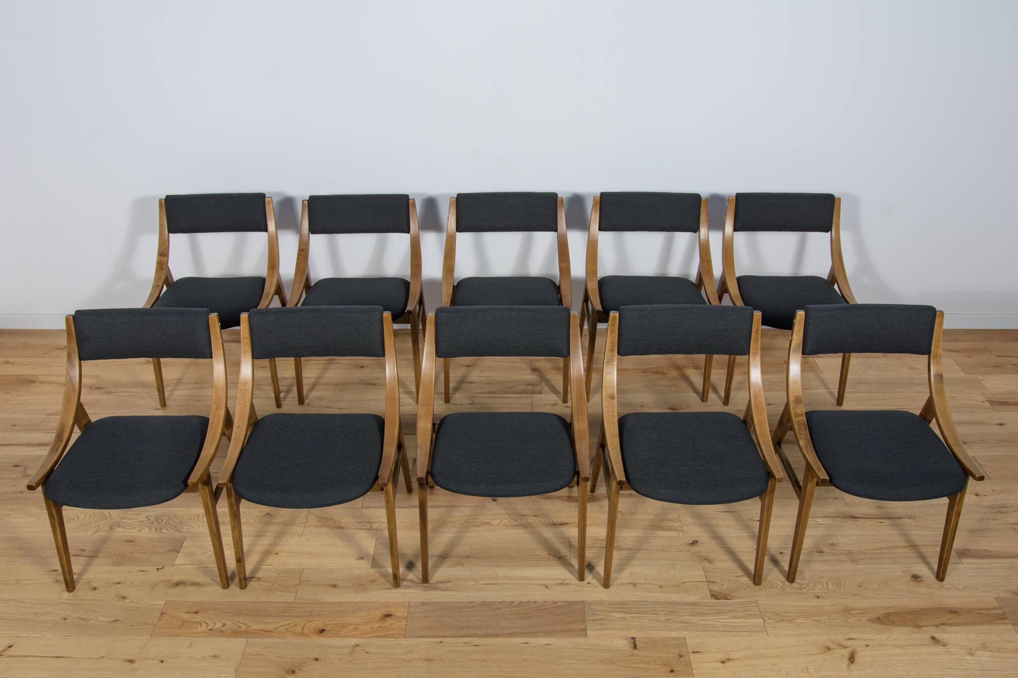 Polish Ski Jumper Chairs from Zamojska, 1970s, Set of 10