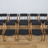 10 chaises Jumper par Zamojska, Pologne années 1970