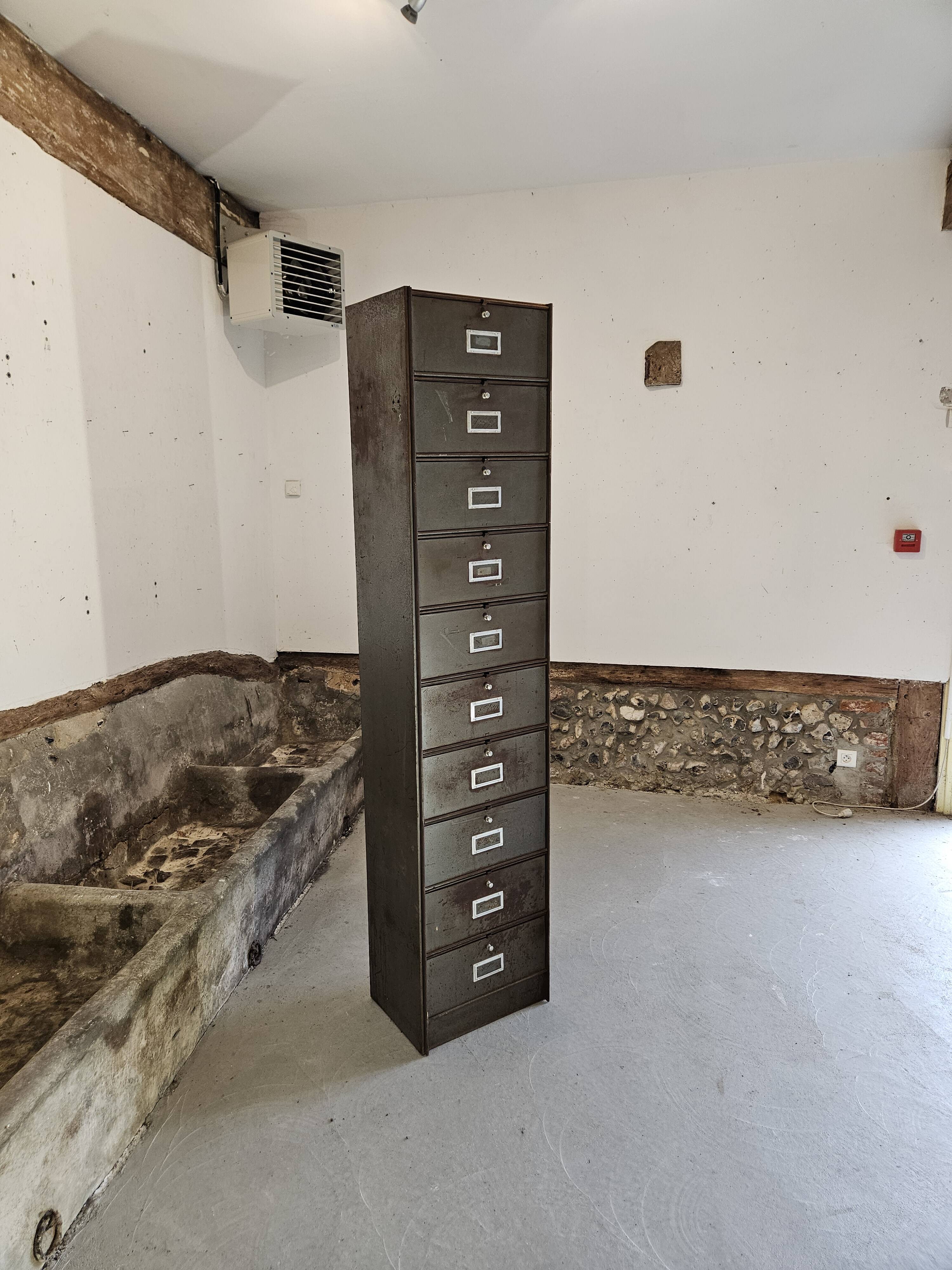 Column furniture with flaps Ronéo 1950 1960