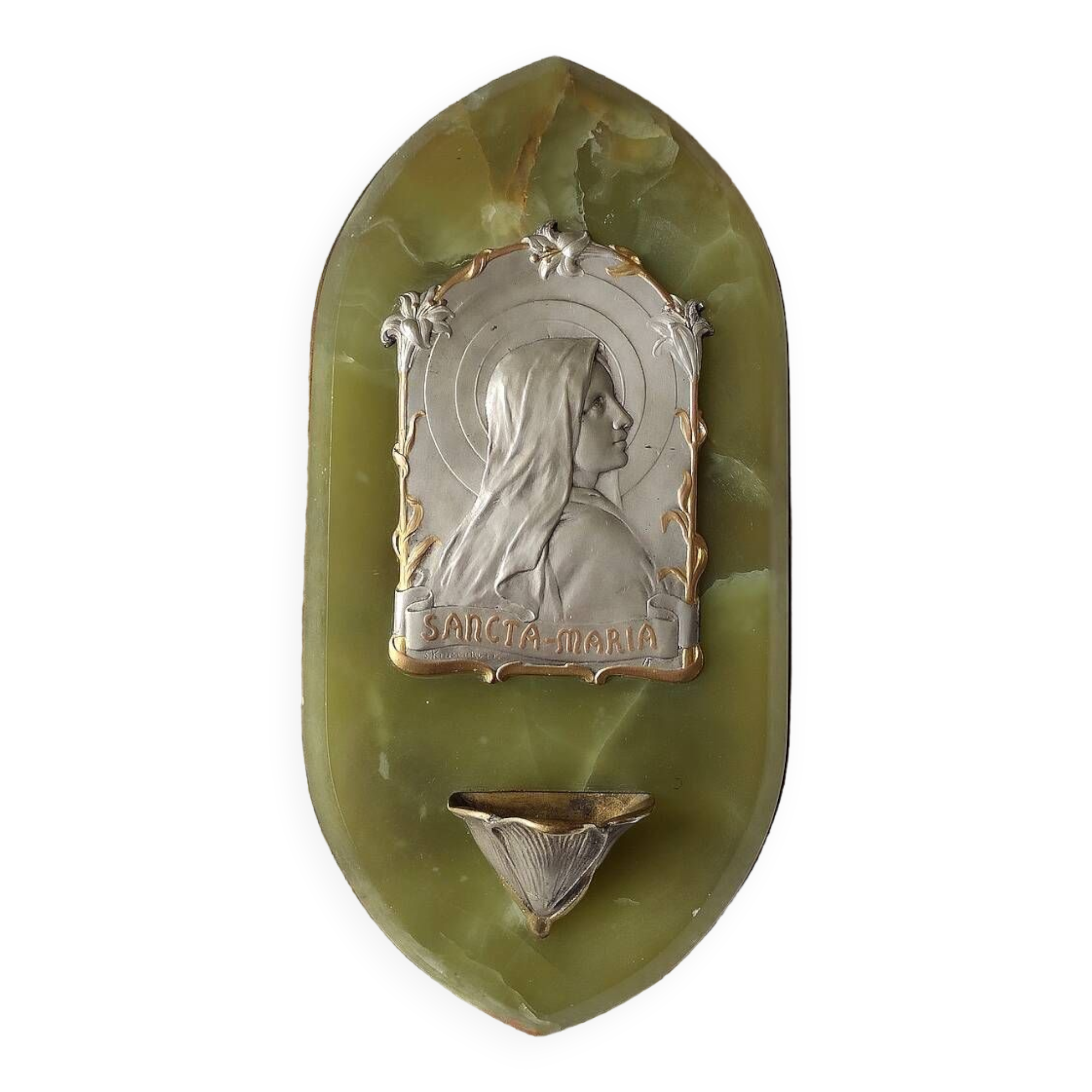 Green onyx wall font