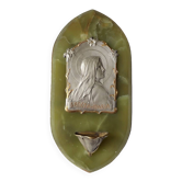 Bénitier mural onyx vert