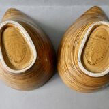 2 salins France ceramic raviers, Duras model, 60s