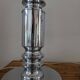 Pair of vintage chrome lamp bases