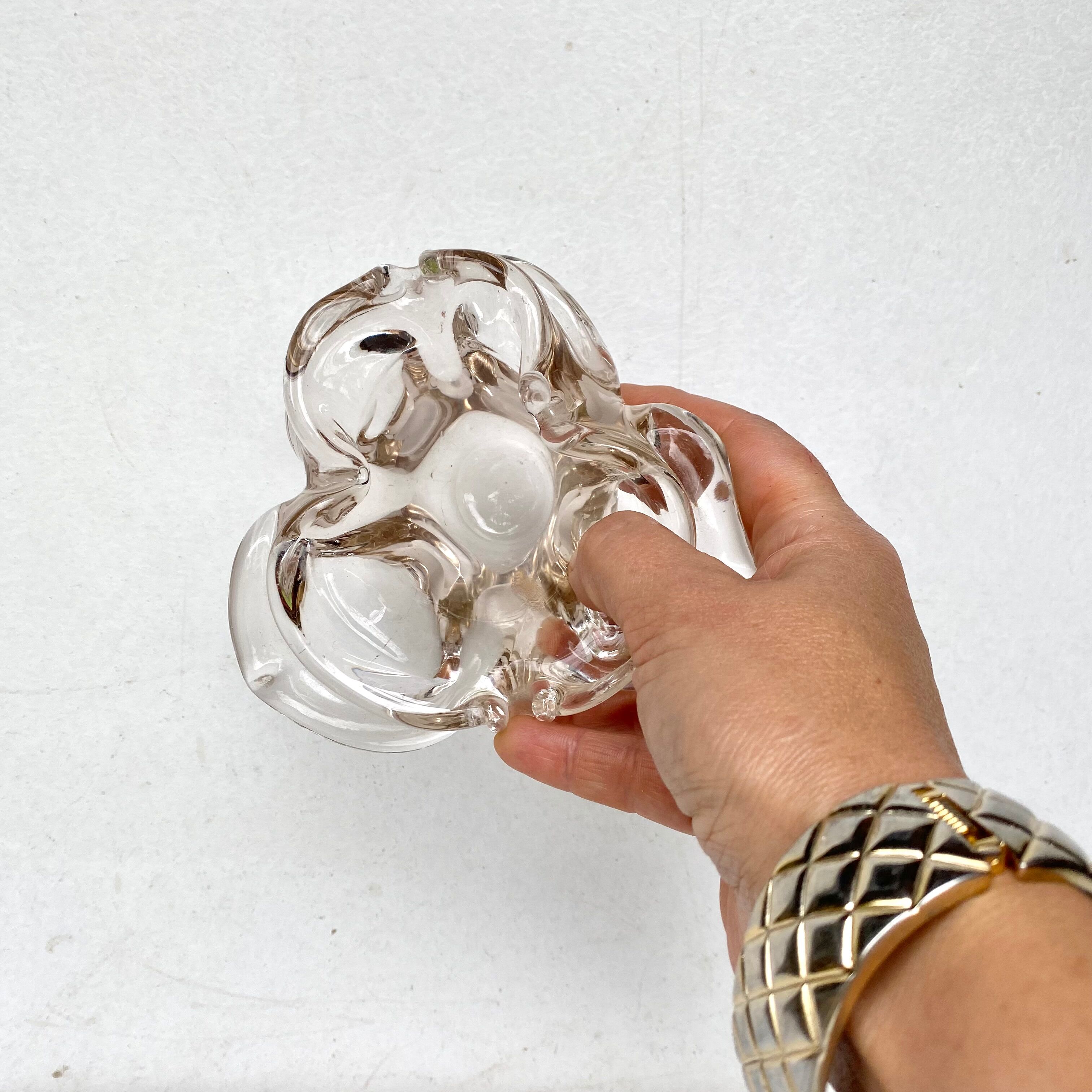 Pink Murano glass ashtray