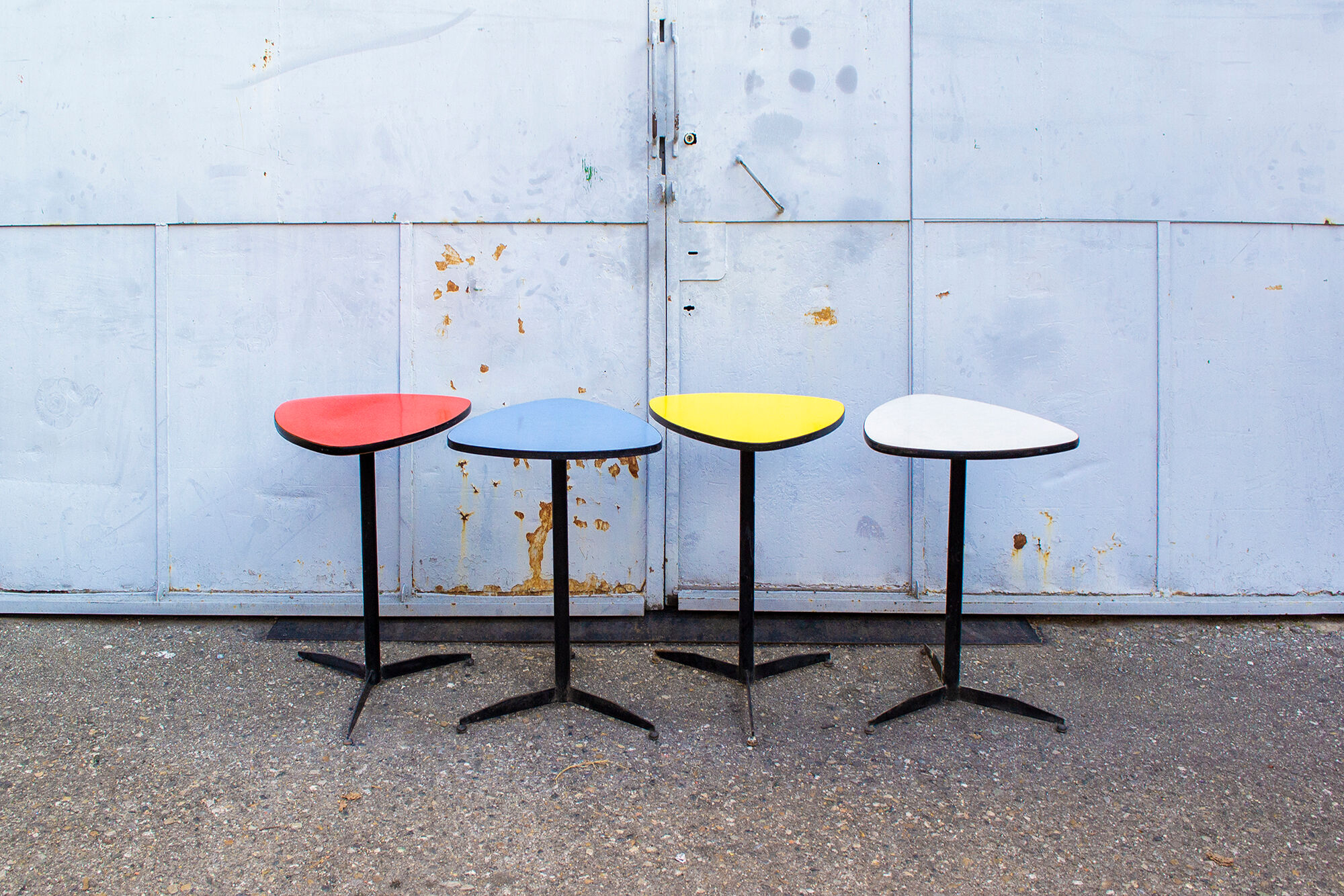 Bar tables in iron and ant Italy 60s