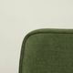 Fauteuil vintage vert mousse, bois de chêne, entièrement restauré